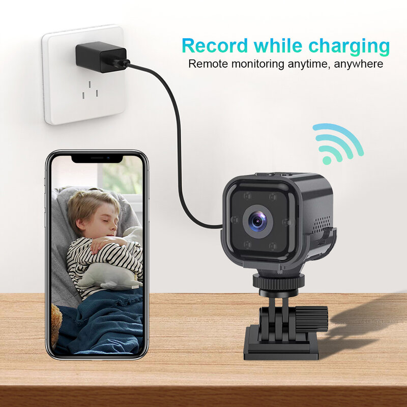 Mini Camera Draadloze Wifi 1080P Indoor Mini Ip Camera Beveiliging Afstandsbediening Bewaking Nacht Mobiele Camera