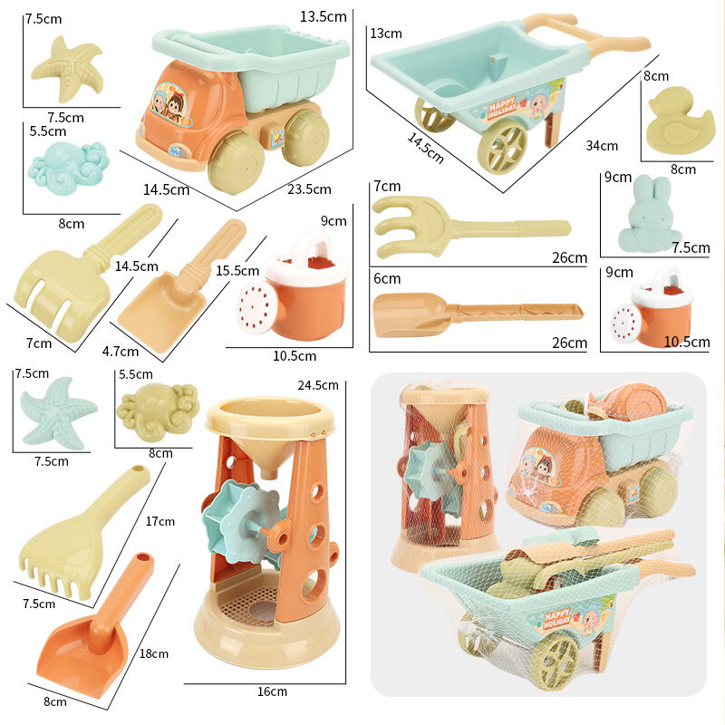 子供用のシャベル型のビーチおもちゃ,ビーチ用のバケツセット,砂を掘る