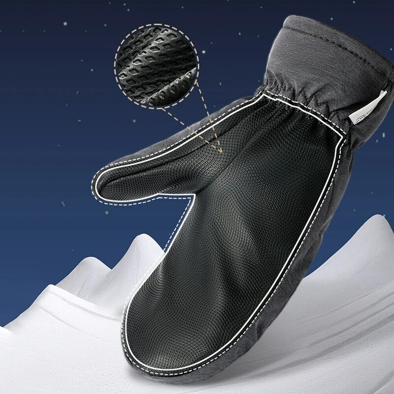 Guantes de esquí impermeables para hombres y mujeres, guantes cálidos de invierno para snowboard, senderismo, actividad al aire libre