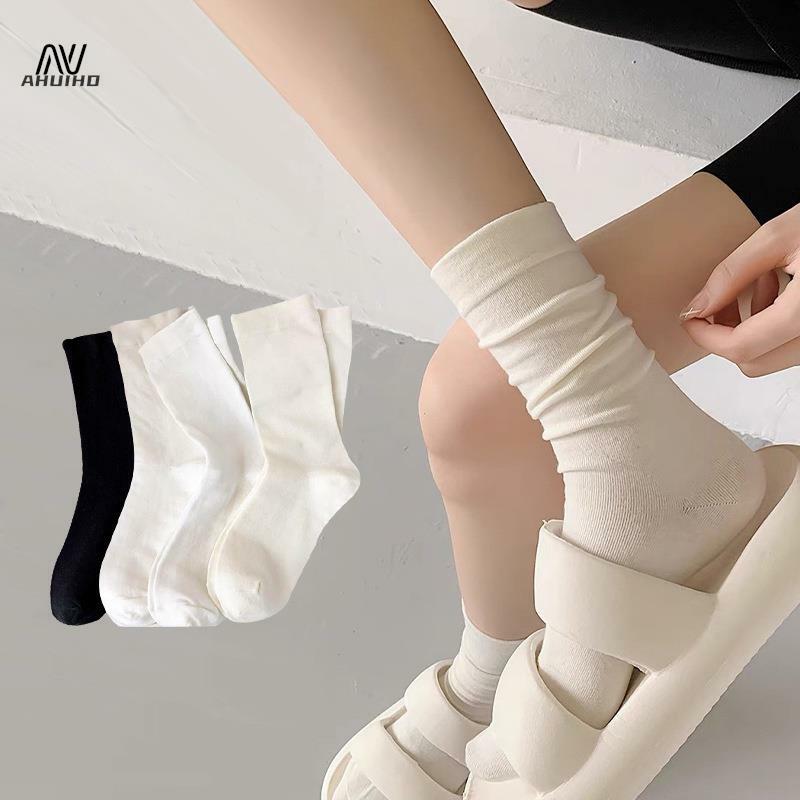 1 pasang kaus kaki gaya Jepang multiwarna, kaus kaki nyaman untuk wanita musim semi dan gugur Jk