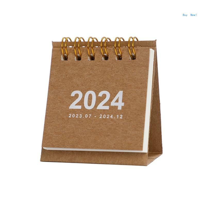 Kalender 2024 07/2023 hingga 12/2024 Perencana Kalender Bulanan Meja Berdiri untuk Rumah