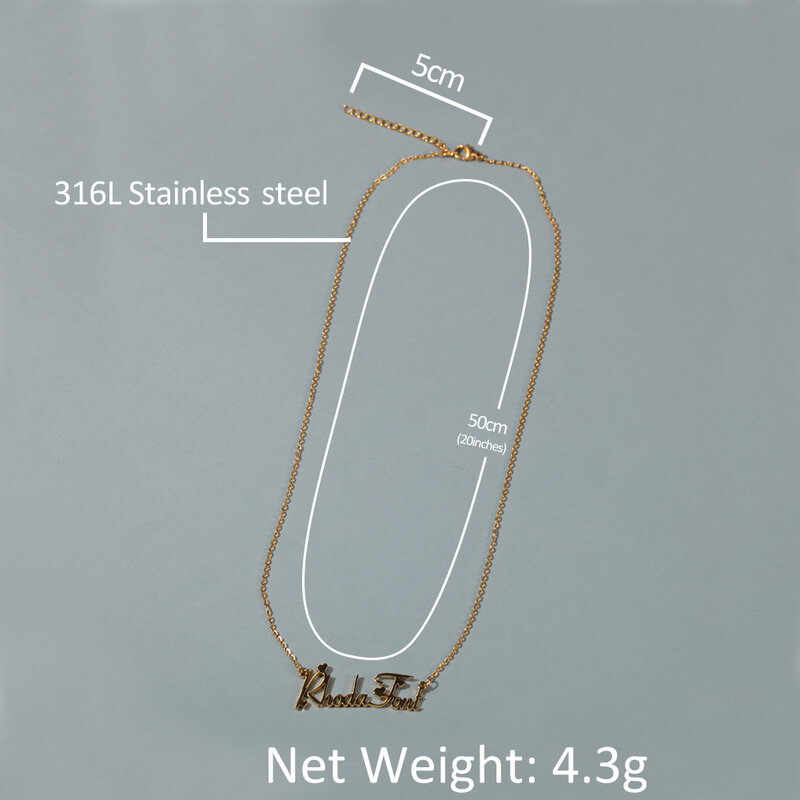 Индивидуальное ожерелье Uwin с буквами на заказ, колье-чокер с именем инициала, цепи из нержавеющей стали, модные ювелирные изделия в стиле хип-хоп