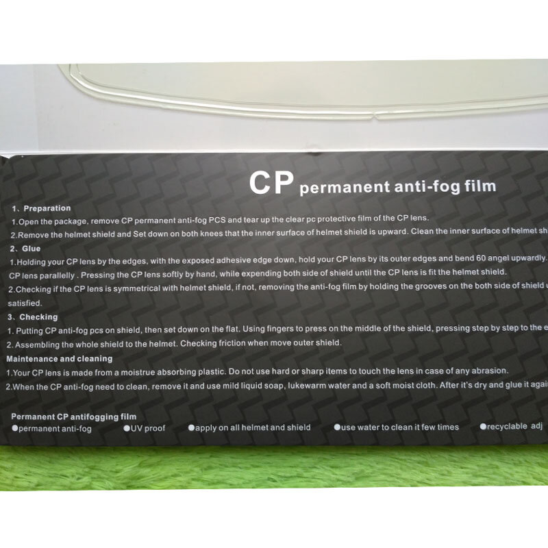 Fashion CP Permanent Anti-fog Filp Full Face Motorbike Helmet Anti-fog Film Anti-UV For All The Motorcycle Helmets Clear Color