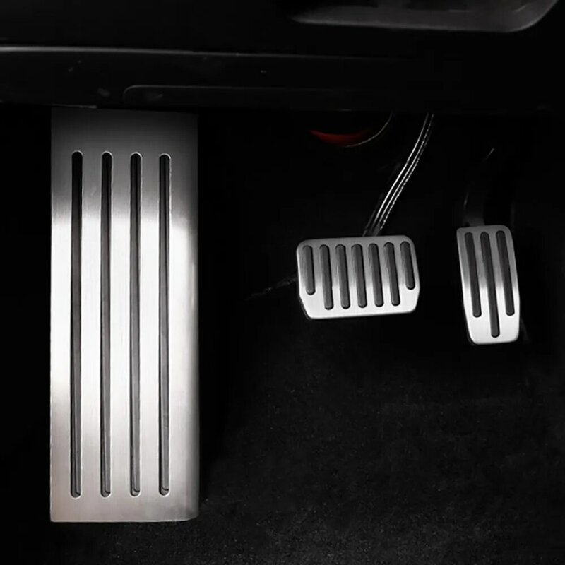Capas de almofadas de pedal para Tesla modelo 3, modelo 3, Y, 2023, metal, automático, acelerador, descanso de freio, acessórios, 2024, 2023