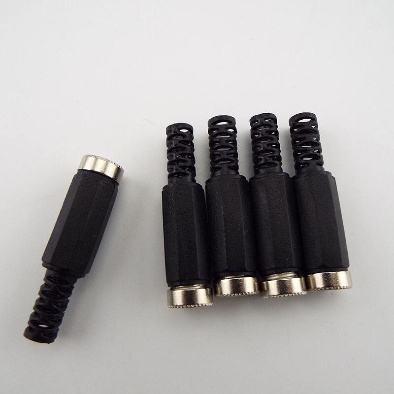 Enchufe de fuente de alimentación hembra CC, conector eléctrico de 5,5mm x 2,1mm, adaptador de enchufe hembra para adaptador de carga de cable D5