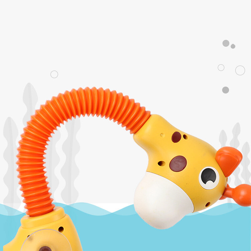 Giraffe-rociador eléctrico de agua para bebés, juguetes de baño, bañera, ducha, piscina, juguete de baño para bebés, regalos para niños pequeños