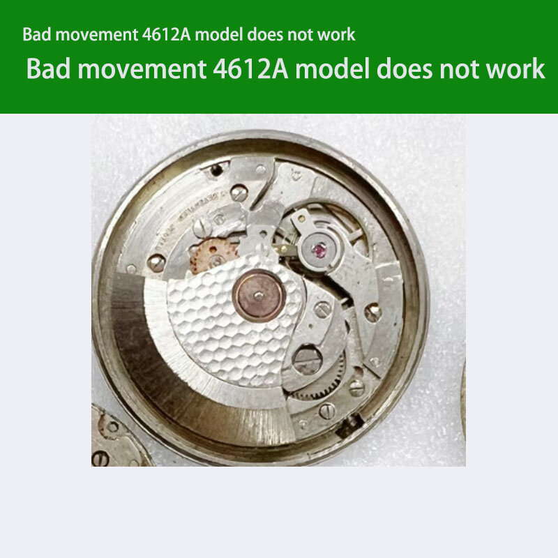 Il movimento dell'orologio di seconda mano 1Pcs non può funzionare (utilizzare per lo smontaggio delle parti o la pratica per principianti) per il movimento Standard 4612A ecc