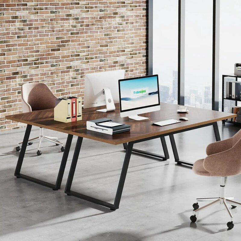 オフィステーブル,モダンでシンプル,大きなフレーム,作業テーブル,ライティングテーブル,63インチ