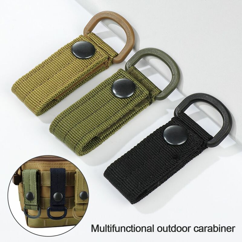 Fettuccia in Nylon resistente accessori per sport all'aria aperta moschettoni multifunzionali clip per cintura portachiavi Hang Buckle Strap