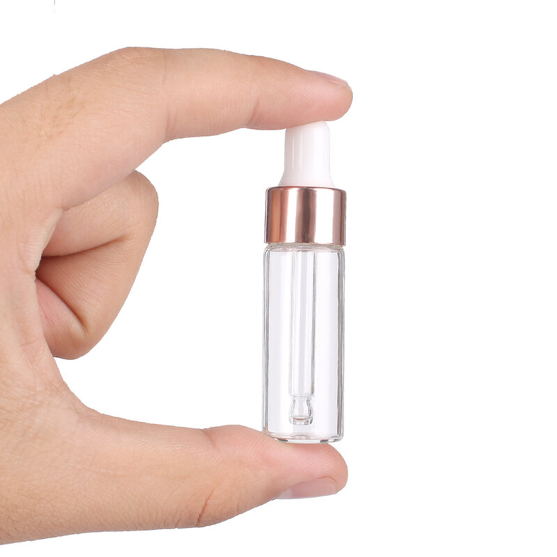20/50/100 Stuks 1Ml/2Ml/3Ml/5Ml Transparante Mini Glas dropper Fles Met Glazen Pipet Voor Essentiële Olie Aromatherapie Vloeibare Flacon
