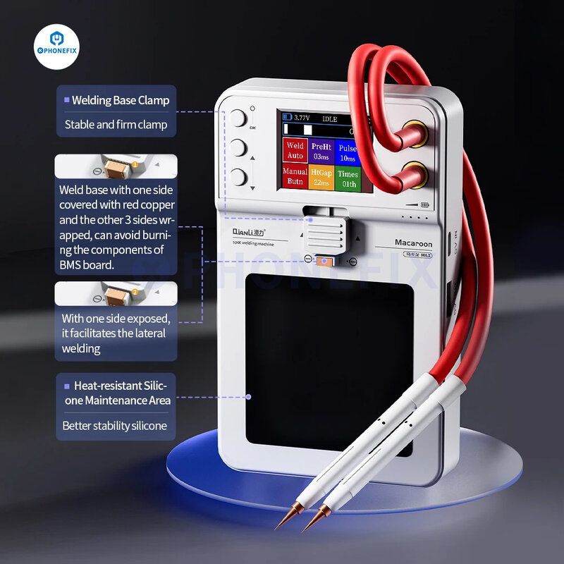Портативный Аппарат для точечной сварки QianLi Macaron MAX, батарея для точечной сварки iPhone 14 13 mini 12 11PM, Замена аккумулятора, ремонт