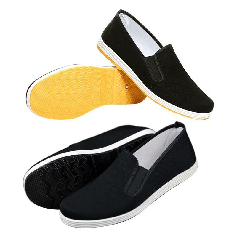 1 Pair Men Traditional Chinese Kung Fu Cotton Cloth Shoes Sneakers Sport Footwear Morning Exercise Shoes
