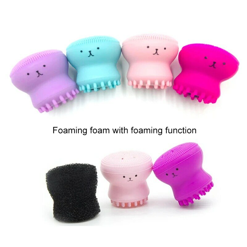 Silicone Face Cleansing Brush Facial Deep Pore Skin Care Scrub Cleanser Tool New Mini Beauty Soft Deep Cleaning Exfoliator Tool