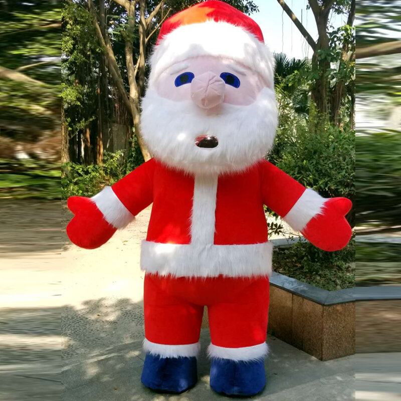 คริสต์มาส Cosplay Santa Claus Inflatable ชุดมาสคอต Xmas Party เกมชุด-Up ชุด Mall โฆษณาชุดเสื้อผ้าฮาโลวีน