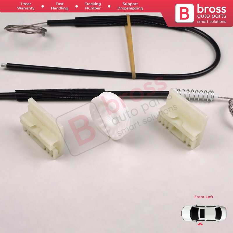 Bross Auto-onderdelen BWR5170 Elektrische Ruitbediening Regulator Set Reparatie Linksvoor Deur 8 Z0837461 Voor Audi A2 8 Z0 2000-2005