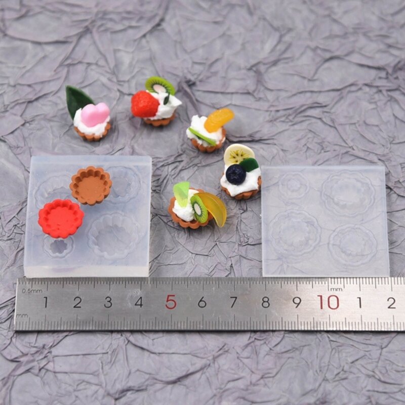 Mini Silicone Mold Epoxy Resin Molds DIY Ornaments Dessert  Mould for Baking Crafting Home Table Decorations