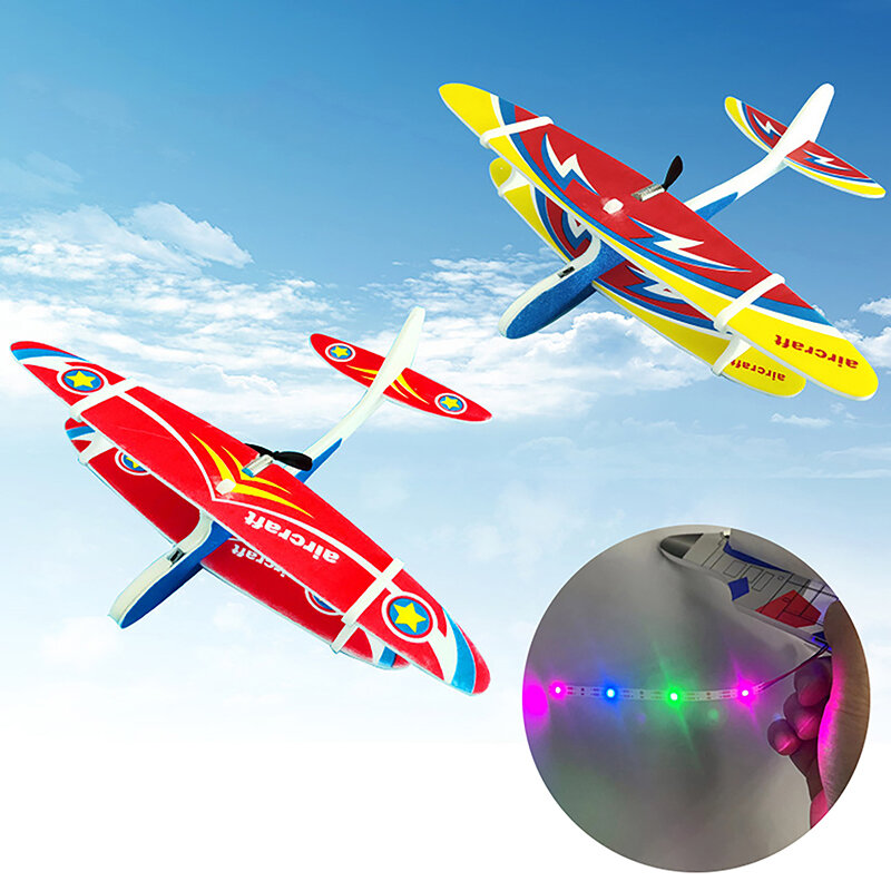 Mão elétrica Lançamento Jogando Planador Brinquedo, ao ar livre Aviões, Modelo Aircraft, Inertial Capacitor, Hot