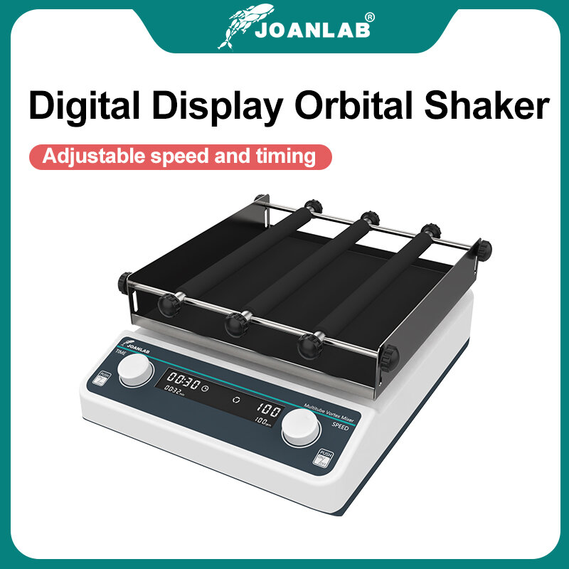 JOANLAB Display LCD Shaker Lab oscillatore orizzontale multiuso a velocità di oscillazione Lab agitatore orbitale da laboratorio a velocità regolabile