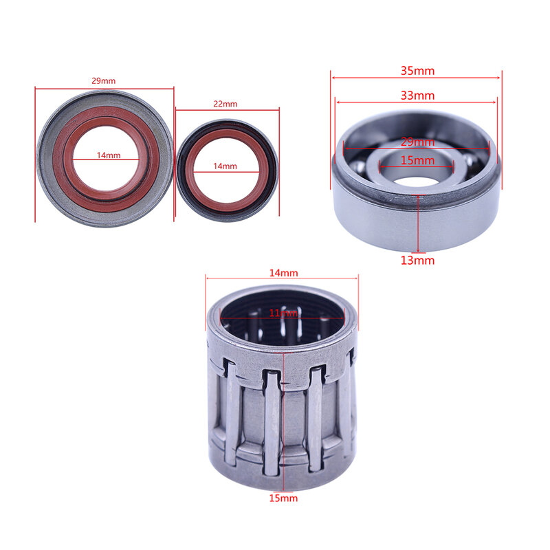 Crankshaft Bearing Oil Seals Kit For Stihl MS361 MS 361 Chainsaws 2-Stroke Spare Parts 9503-003-4266 9503-003-0354 бензопила