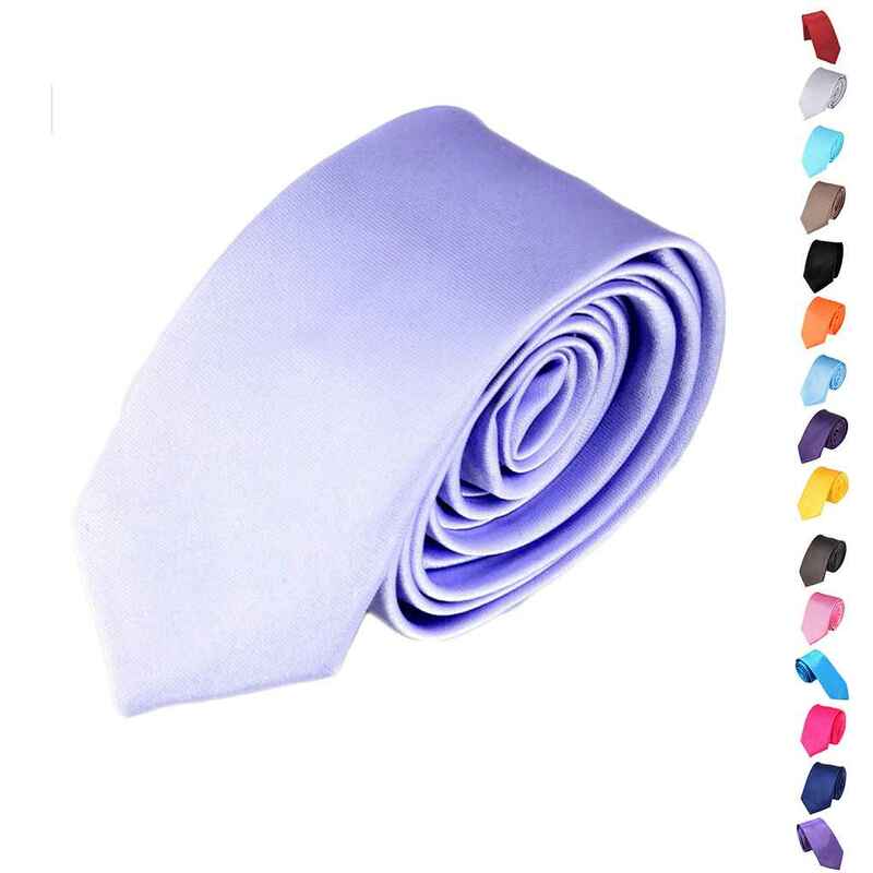 Cravate en polyester souple pour hommes, multicolore, motif solide, confortable, affaires, mariages