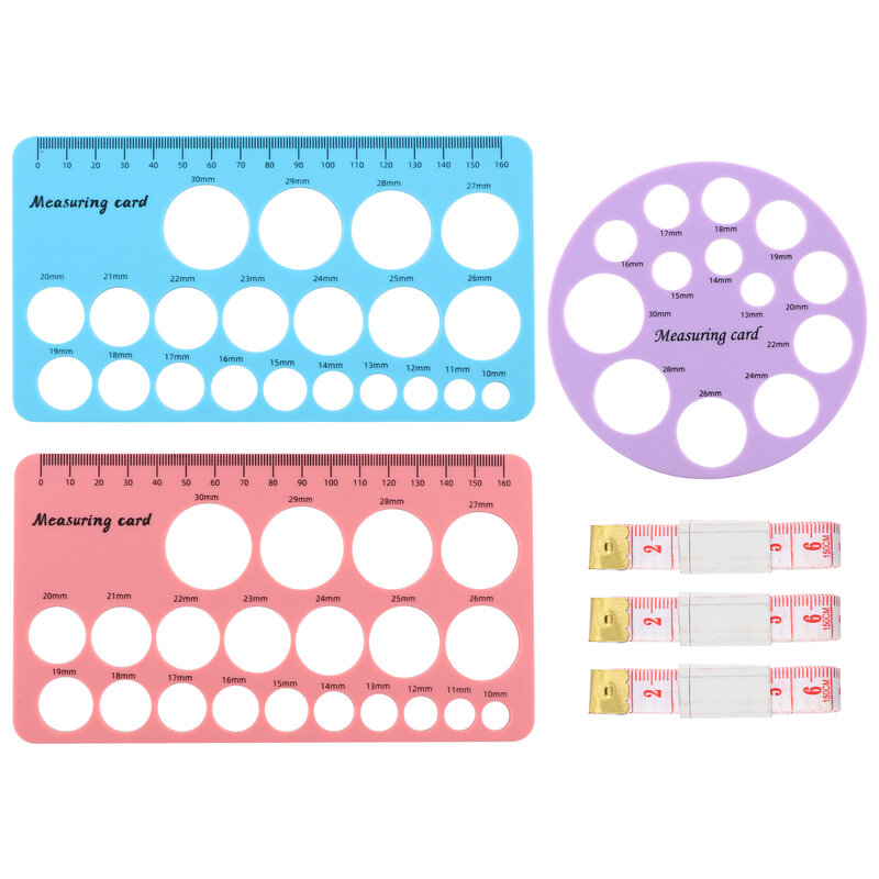 Regla de pezón portátil de plástico multifuncional para mujer, cinta métrica suave de silicona para madres nuevas, 3 piezas