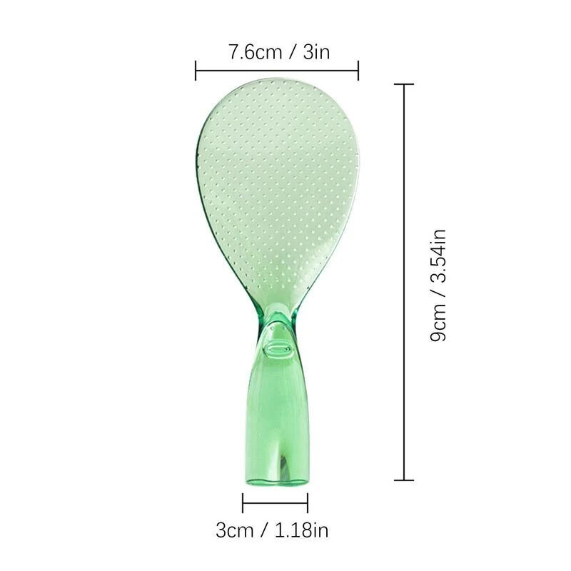 Household Non-stick Rice Spoon Standable Little Monster Rice Spoon Cute Transparent Porridge Shovel Paddle Safe Cooking Scoop