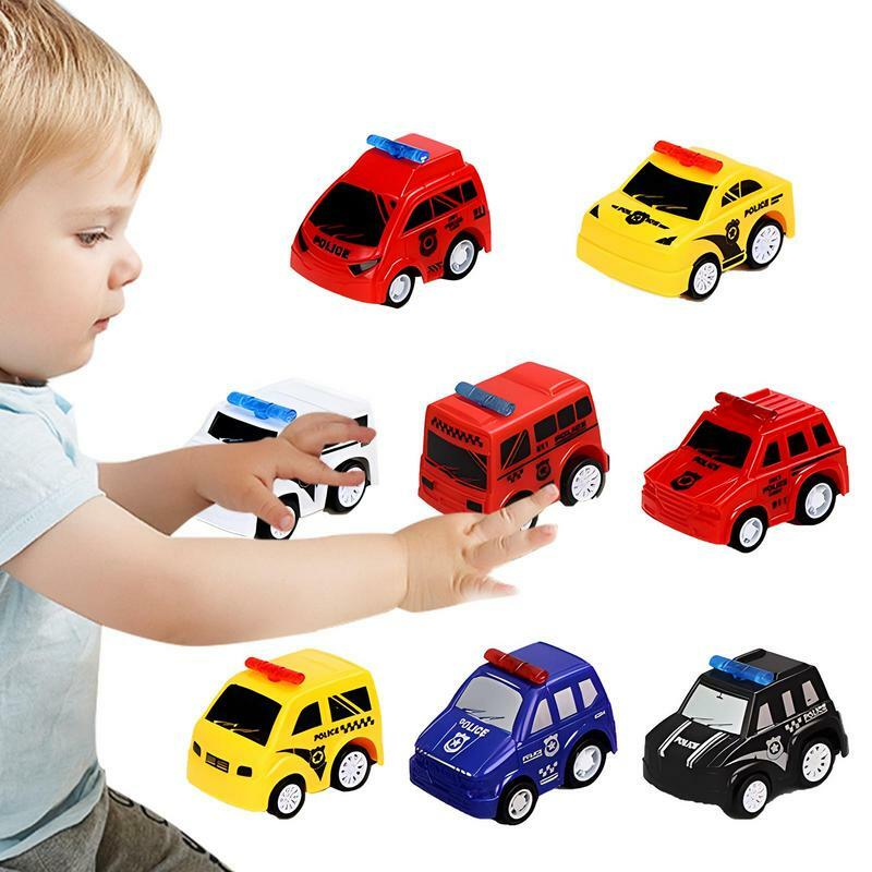 سيارة لعبة صغيرة للأطفال ، مركبة هندسية ، نموذج سباق ، حفلة عيد ميلاد كبيرة ، هدية للأطفال ، 6 قطعة لكل مجموعة