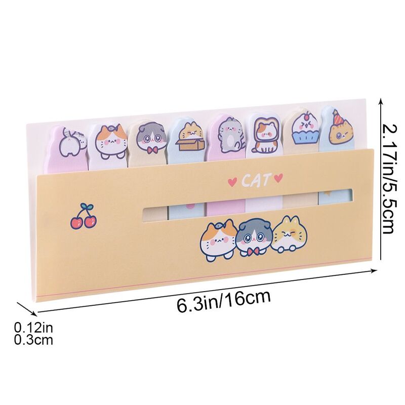 15PCS Pai Pai Station Notes Cartoon Animals Convenience Stationery Memo Pad Stickers Sticky Notes Bookmarks
