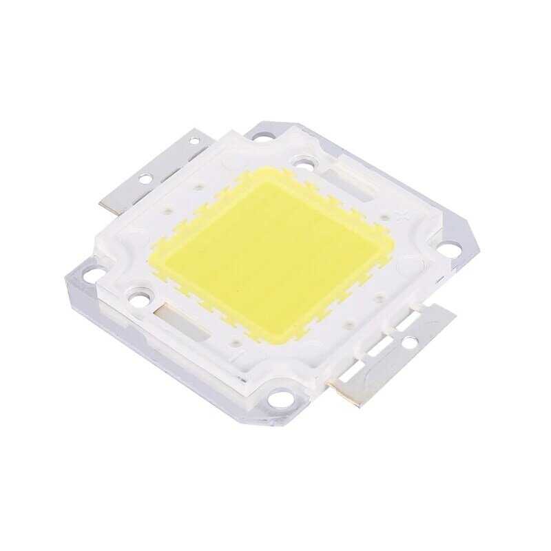 Bombilla de Chip LED de alta potencia, lámpara blanca de bricolaje, 3800LM, 6500K, 50W, 6 uds.