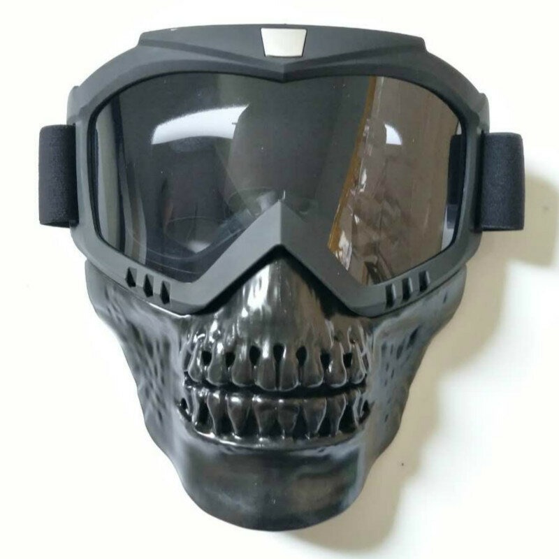 Máscara modular destacável para capacete motocicleta, óculos e filtro de boca, a chegada mais popular, Moto Casco Capacete