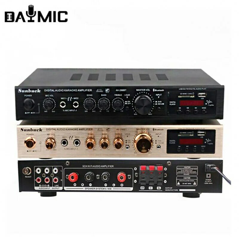 Professional Audio Stereo 5.1 Power Amplifier Car KTV Home Theatre System Speaker