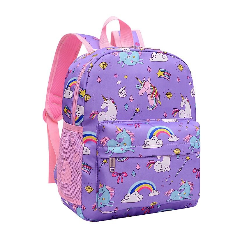 Kids Toddler Girls Boys Backpack Cartoon Animal Print Lightweight Large Capacity Pupil Schoolbag Kindergarten Bag