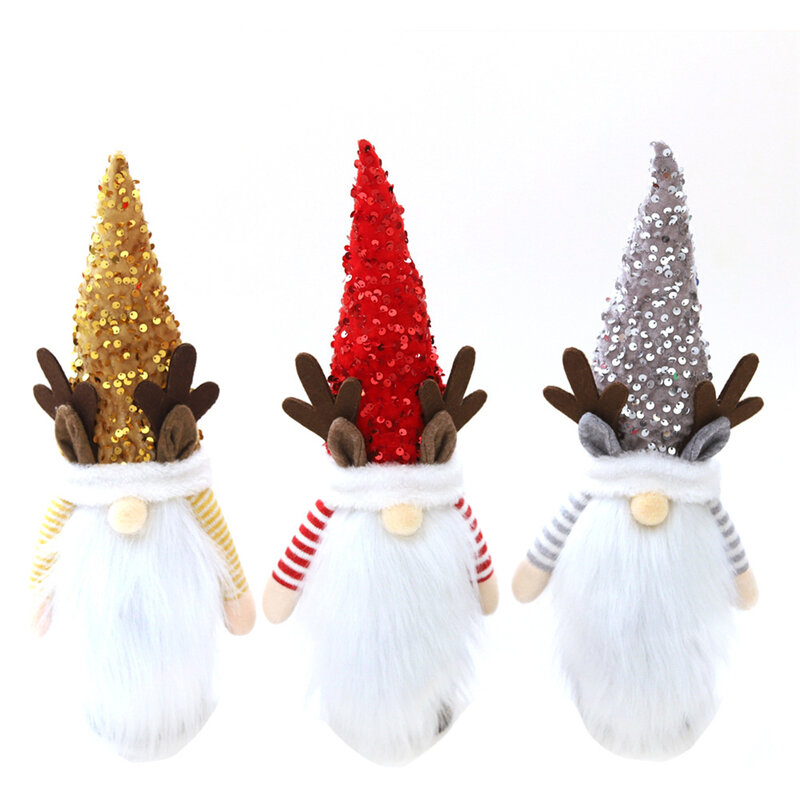 Hristmas-muñeco de elfo con luz Led, muñeco de Gnomo, decoraciones navideñas para el hogar, Navidad, Año Nuevo, regalos para niños, 2023