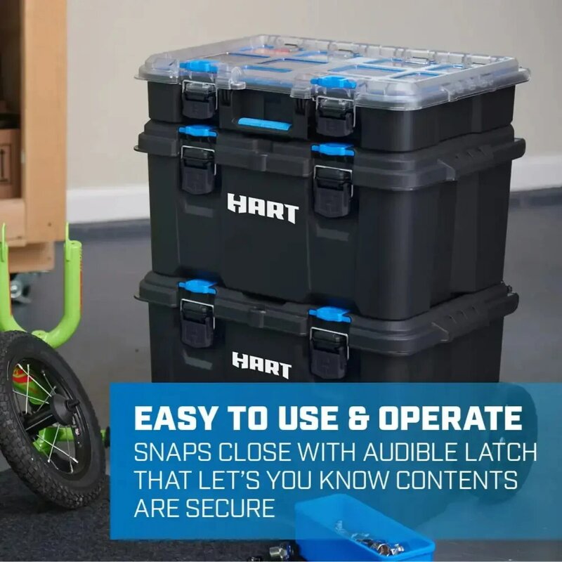 HART Stack System,caja de herrámientas Mobile Tool Box for Storage & Organization, Fits 7 Parts Modular Storage | USA | NEW