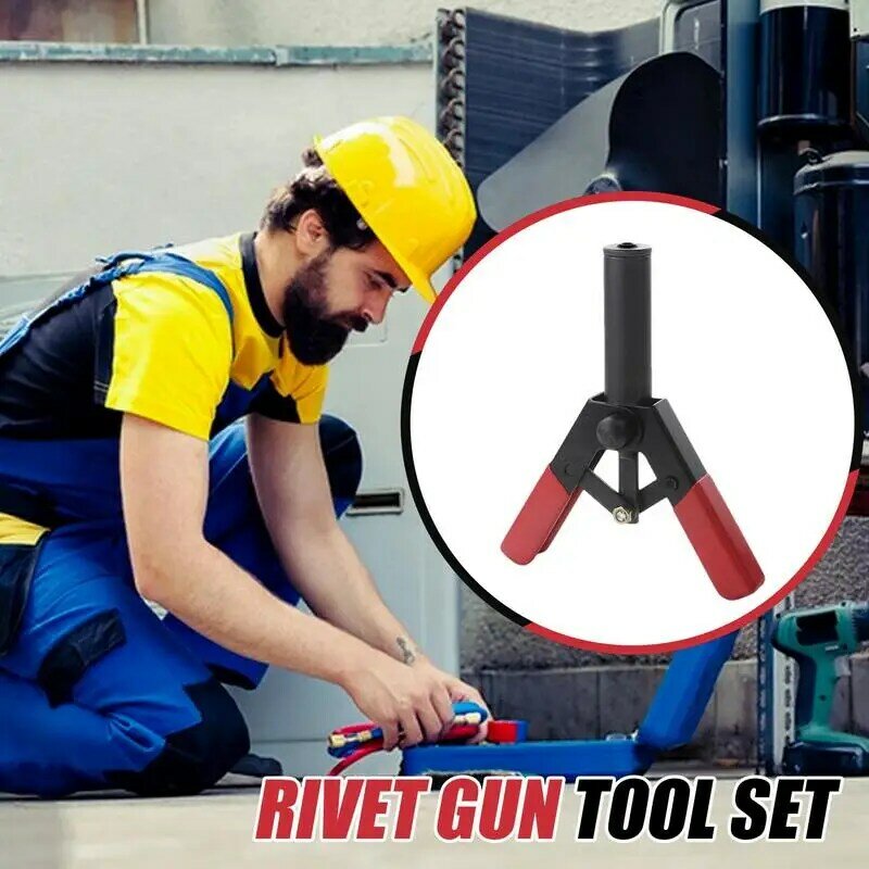 Hand Rivet Tool Heavy Duty Riveter With 40Pcs Nylon Blind Rivets Manual Riveting Tool Riveter Tool Rivet Nut Tool Rivet