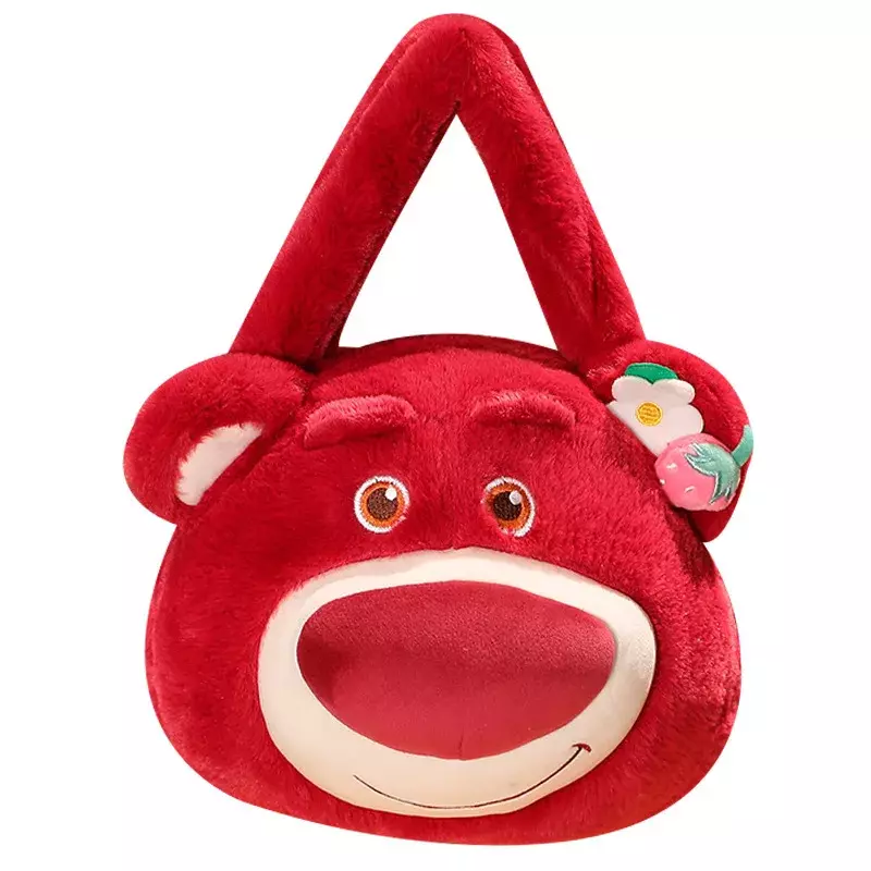 Disney Strawberry Bear Stitch Bag peluche Satchel 2023 borsa per bambini portatile Cartoon regalo scolastico carino e leggero per ridurre il carico