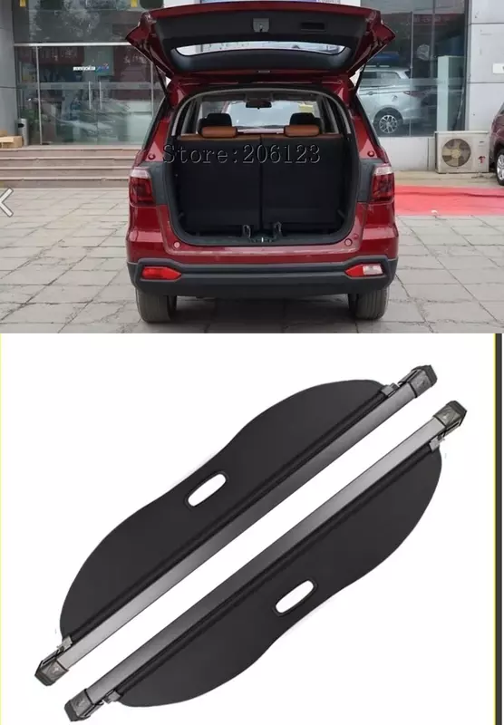 Protection de coffre noir pour changan cx70, bouclier de sécurité pour coffre arrière, pour modèles 2016, 2017, 2018, 2019