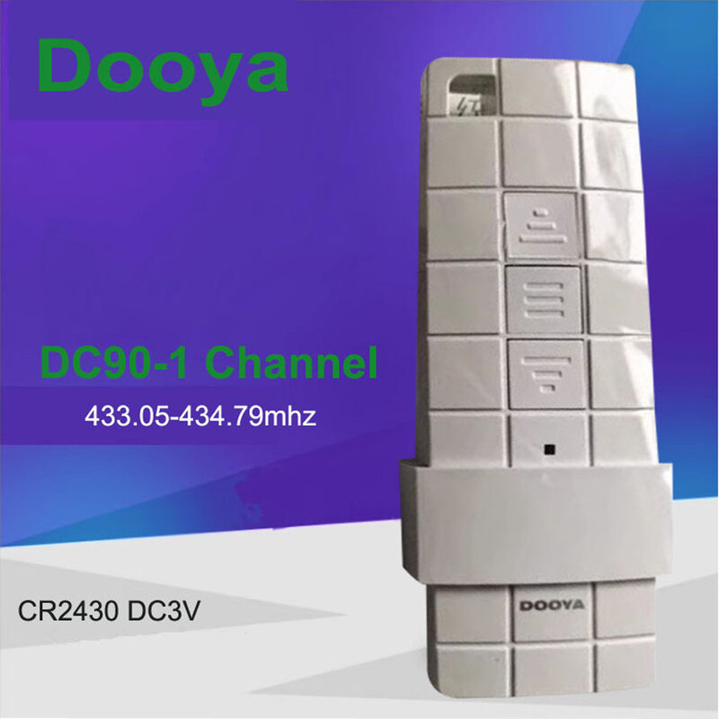 Original Dooya DC90 Single Channel Transmitter for Dooya Motors, RF 433MHZ Remote Control,  Dooya Automatic Curtain Accessories