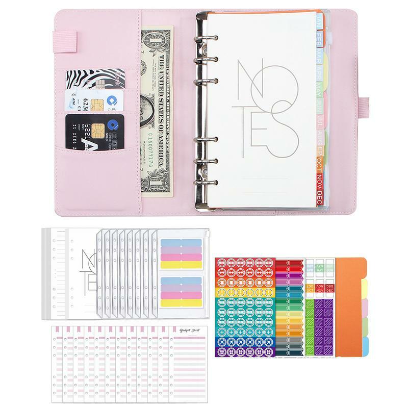 Binder Hand Ledger Creative Organization Loose-Leaf Notebook Creative Cash Budget Financial Planner Hand Book