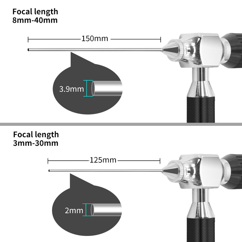 WDLUCKY pembersih telinga cerdas, endoskopi 4LED 2mm USB telinga otoskop penghilang kotoran telinga dengan 2 sendok EnT telinga mendukung PC