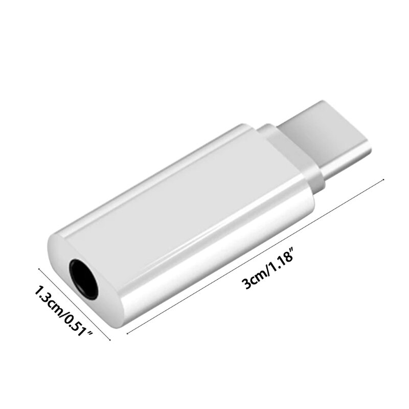 Type-C naar 3,5 mm digitale audio-adapterkabel Snelle transmissie USB C naar 3,5 mm hoofdtelefoonadapter kabel