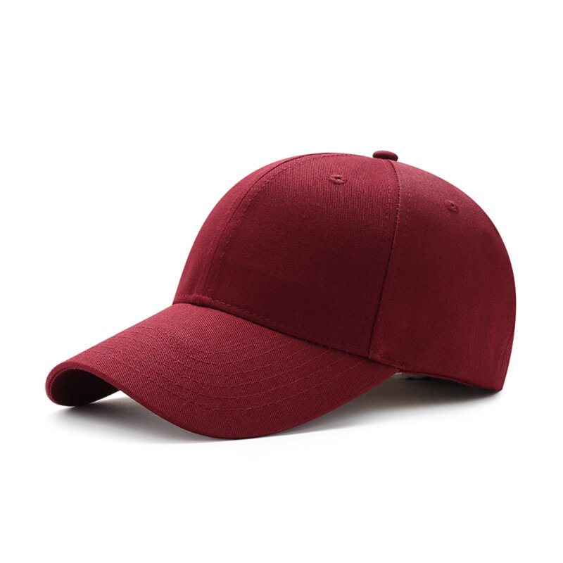 Topi lidah bebek kancing perunggu pria/wanita, topi olahraga bisbol polos Logo kustom musim semi/musim panas