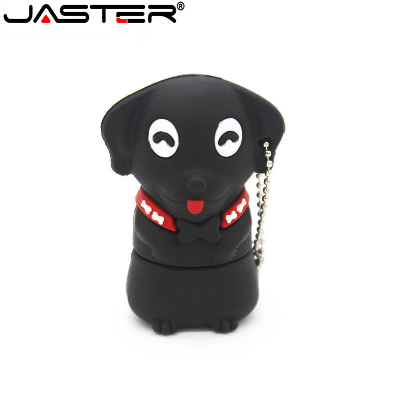 JASTER Nette Hund USB-Sticks 64GB Cartoon Pen Drive 32GB Kreative Geschenke für Kinder Memory Stick 16GB Frei Schlüssel Kette U Disk