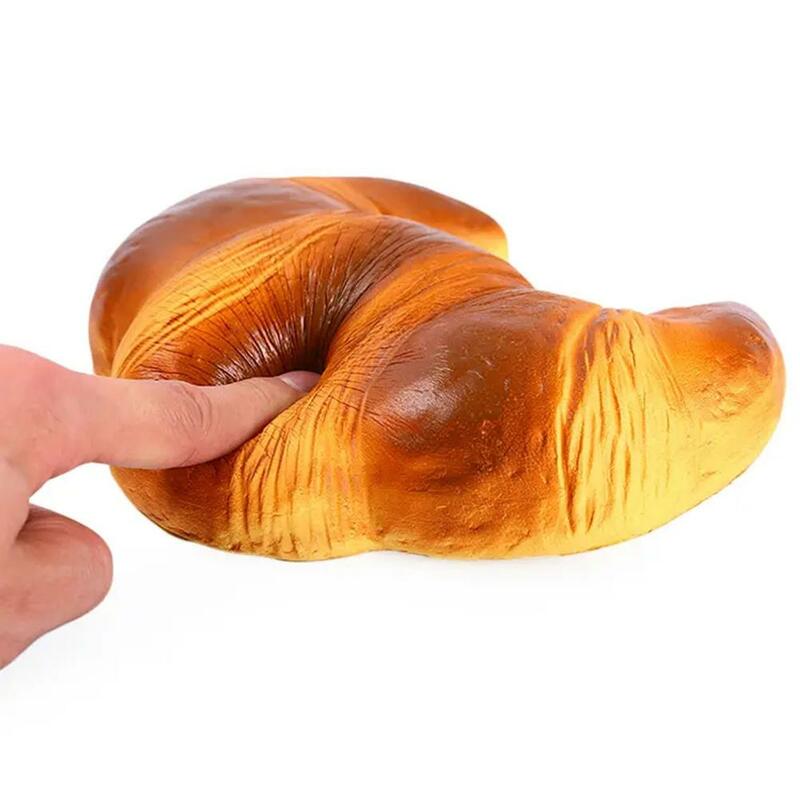 Brot kreative Simulation Brot Croissant langsam steigende Squeeze Stress abbau Spielzeug Parodie necken Menschen Desktop-Dekoration