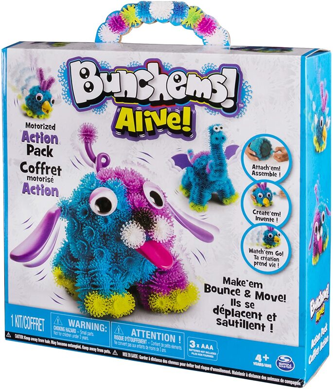 Bunchems-juguetes originales para niños, juguetes vivos para niños, crea tu propia mascota, perro electrónico, bola pegajosa hinchada, juguete de Animal de ensamblaje Diy