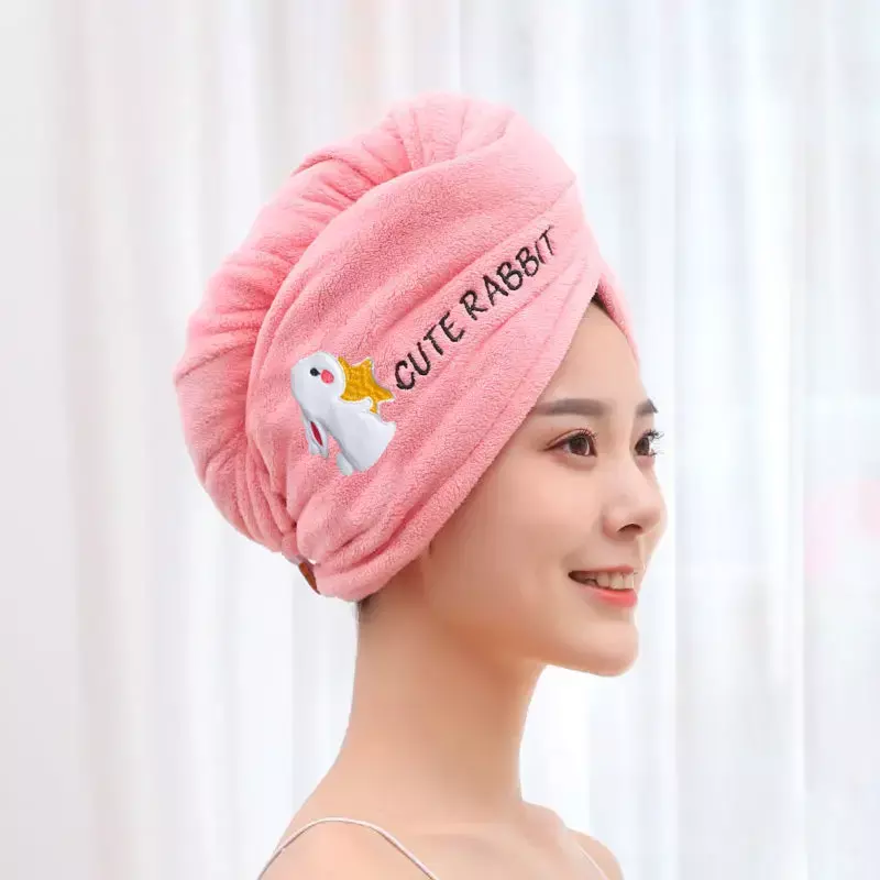 Frauen Mikrofaser Handtuch Haar Handtuch Bad Handtücher für Erwachsene Hause Terry Handtücher Bad für Trocknen Haar