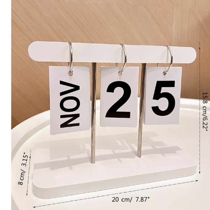 Einfacher Monatskalender Tagesplaner Kalender Kreativer einfarbiger Desktop-Dekorkalender Tragbare kleine Tischkalender
