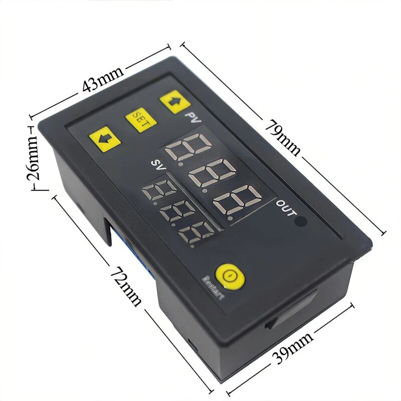 Цифровой мини-регулятор температуры W3230, 12 В, 24 В, 220 В, регулятор термостата, регулятор нагрева и охлаждения, Терморегулятор с датчиком