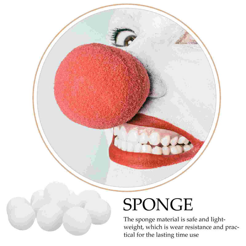 50/40/25/20pcs Foam Ball Circus Clown Nose Sponges Ball For Masquerade Cosplay Party Halloween Costume