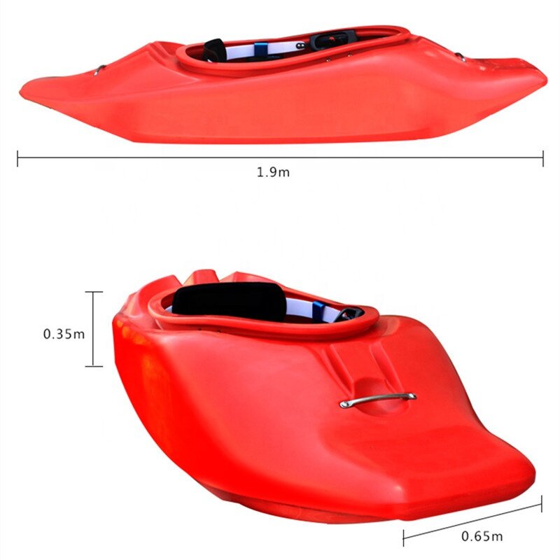 Fat Short Kayak Plastic G-force Kayak 1 Person Sit-in Kayak Blunt Nose Canoe Whitewater Canoe 6 Feet